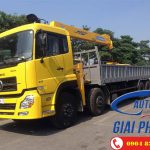 Xe tải 3 chân DONGFENG C260 14 Tấn gắn cẩu Soosan SCS746L 7 Tấn 6 Đoạn